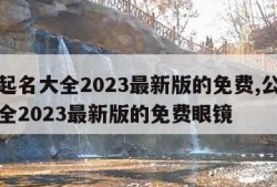 公司起名大全2023最新版的免费,公司起名大全2023最新版的免费眼镜