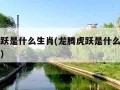 龙腾虎跃是什么生肖(龙腾虎跃是什么生肖百度一下)