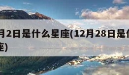 12月2日是什么星座(12月28日是什么星座)