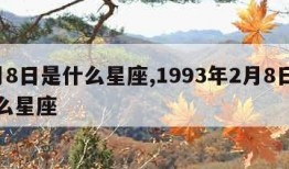 2月8日是什么星座,1993年2月8日是什么星座