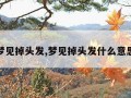 梦见掉头发,梦见掉头发什么意思