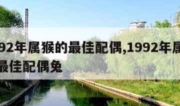 1992年属猴的最佳配偶,1992年属猴的最佳配偶兔