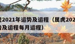 属虎2021年运势及运程（属虎2021年运势及运程每月运程）