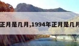 正月是几月,1994年正月是几月