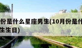 10月份是什么星座男生(10月份是什么星座男生生日)