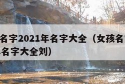 女孩名字2021年名字大全（女孩名字2021年名字大全刘）