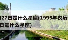 9月27日是什么星座(1995年农历9月27日是什么星座)