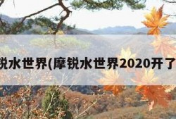 魔锐水世界(摩锐水世界2020开了嘛)