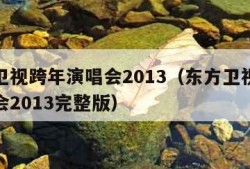 东方卫视跨年演唱会2013（东方卫视跨年演唱会2013完整版）