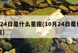 9月24日是什么星座(10月24日是什么星座)