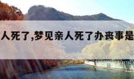 梦见亲人死了,梦见亲人死了办丧事是什么兆头啊