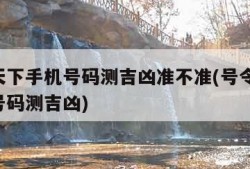 号令天下手机号码测吉凶准不准(号令天下 手机号码测吉凶)