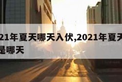 2021年夏天哪天入伏,2021年夏天入伏是哪天