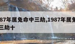 1987年属兔命中三劫,1987年属兔命中三劫十