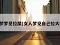 做梦梦见拉屎(女人梦见自己拉大便)