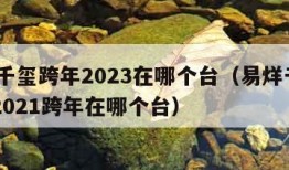 易烊千玺跨年2023在哪个台（易烊千玺20202021跨年在哪个台）