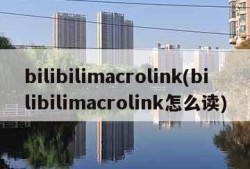 bilibilimacrolink(bilibilimacrolink怎么读)