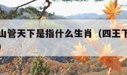 四王下山管天下是指什么生肖（四王下山是指哪四肖）