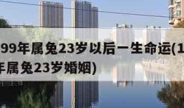 1999年属兔23岁以后一生命运(1999年属兔23岁婚姻)