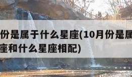 10月份是属于什么星座(10月份是属于什么星座和什么星座相配)