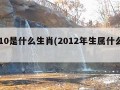 2010是什么生肖(2012年生属什么生肖)