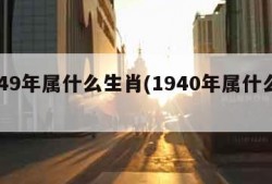 1949年属什么生肖(1940年属什么生肖)