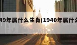 1949年属什么生肖(1940年属什么生肖)