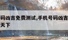 手机号码凶吉免费测试,手机号码凶吉免费测试号令天下