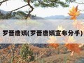 罗晋唐嫣(罗晋唐嫣宣布分手)