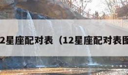 12星座配对表（12星座配对表图）