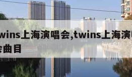 twins上海演唱会,twins上海演唱会曲目