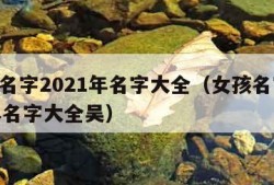 女孩名字2021年名字大全（女孩名字2021年名字大全吴）