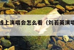 刘若英线上演唱会怎么看（刘若英演唱会视频观看）