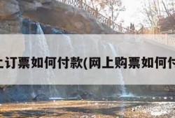 网上订票如何付款(网上购票如何付款)