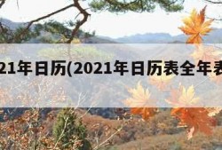 2021年日历(2021年日历表全年表图片)