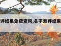 名字测评结果免费查询,名字测评结果免费查询平台