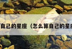 怎么算自己的星座（怎么算自己的星座属性）