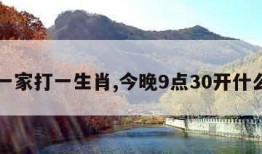 四海一家打一生肖,今晚9点30开什么生肖