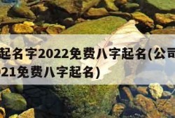 公司起名字2022免费八字起名(公司起名字2021免费八字起名)