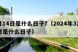 3月14日是什么日子?（2024年3月14日是什么日子）