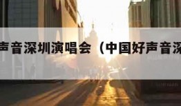 中国好声音深圳演唱会（中国好声音深圳赛区前十）