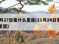 11月27日是什么星座(11月24日是什么星座)