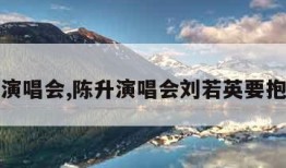 陈升演唱会,陈升演唱会刘若英要抱视频