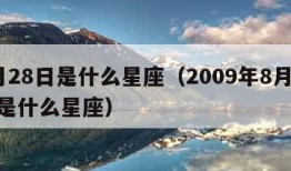 8月28日是什么星座（2009年8月28日是什么星座）