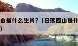 日落西山是什么生肖?（日落西山是什么生肖的动物）