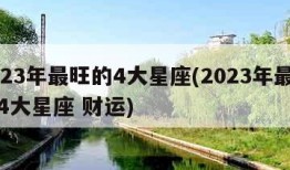 2023年最旺的4大星座(2023年最旺的4大星座 财运)