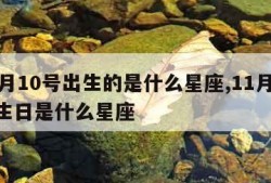 11月10号出生的是什么星座,11月10号生日是什么星座