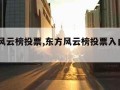 东方风云榜投票,东方风云榜投票入口2023