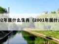 2002年属什么生肖（2001年属什么生肖）