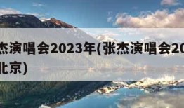 张杰演唱会2023年(张杰演唱会2023年北京)